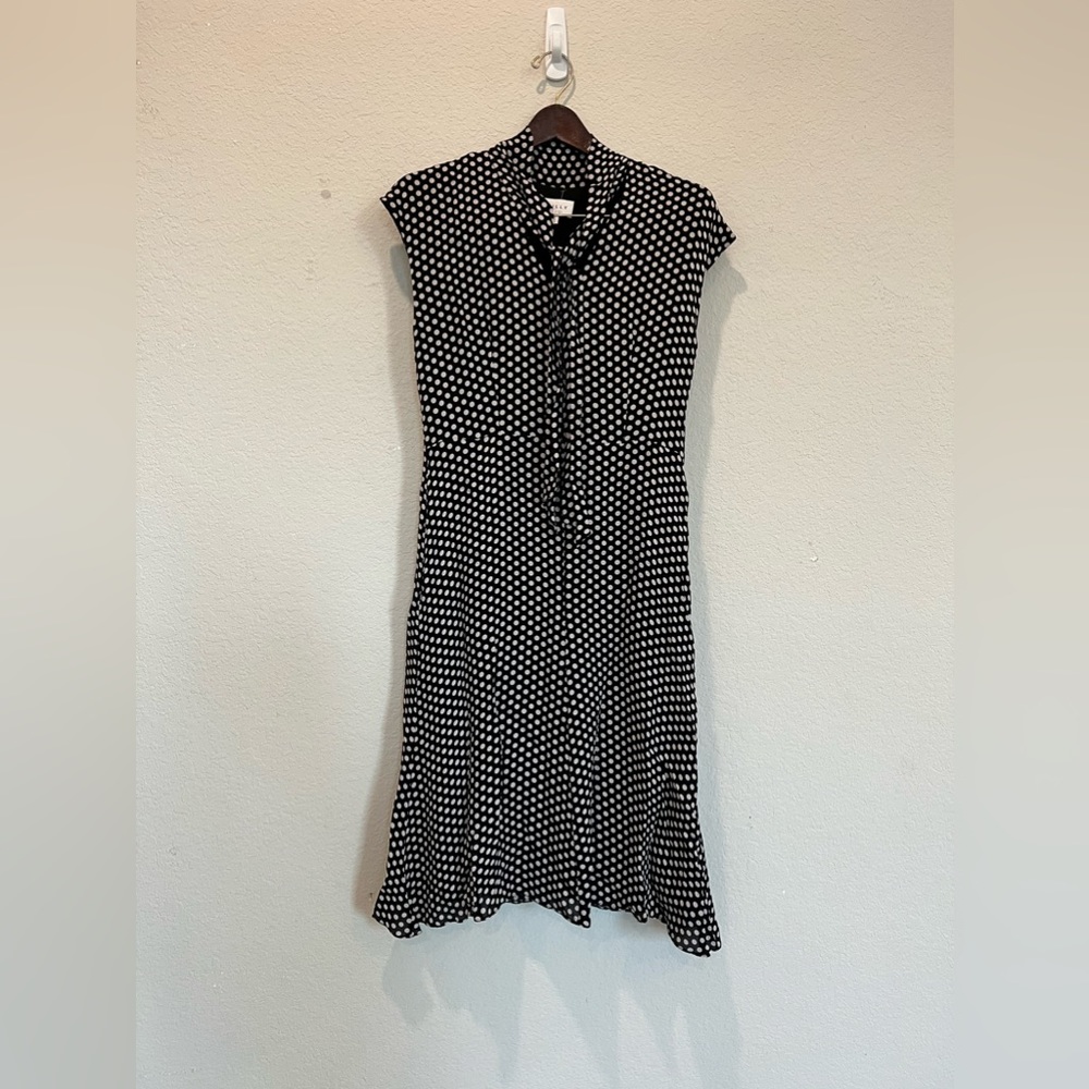 Milly Black and White Polka Dot Dress Size 10